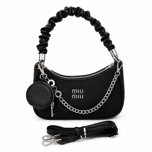 Bolso Media Luna Negro